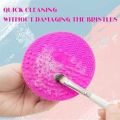 Makeup Brush Cleaning Mat Silicone Makeup Brush Scrubber Brush Cleaner Pad. 