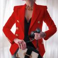 Korean Elegant Chic Blazer Women Double Breasted Suits Casual Long Sleeve Solid Jackets Female Blazers Fashion Spring Summer. 