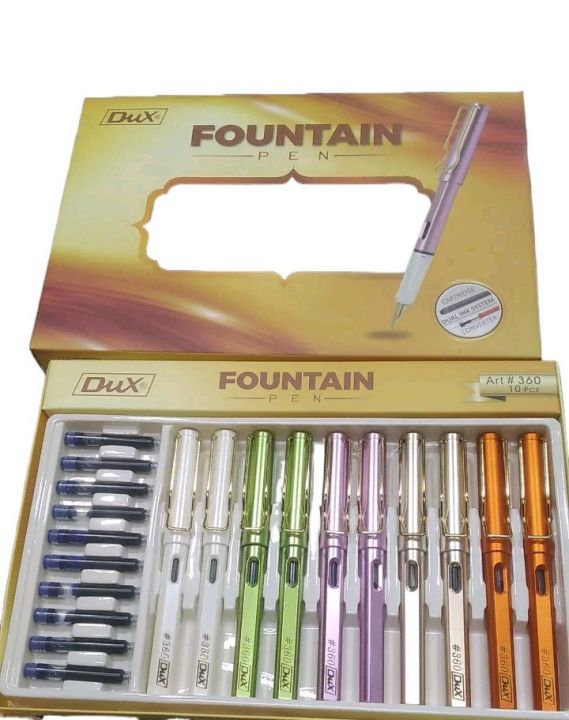 Dux Fountain Pen (Art # 360 – 1 Pcs) - Best Quality Fancy Ink Pen Available in 5 colors
