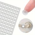 100pcs Clear Silicone Anti-Collision Bumper Pads, Self-Adhesive Protective Stoppers for Cabinet Doors Furniture Drawers Wardrobe. 