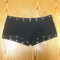 Summer New European and American Style High Street Punk Gothic Style Slim Fit Women's Y2K Shorts Aesthetic Hot Girl Shorts. 