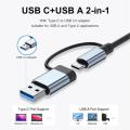 8 in 1 USB Type C HUB Docking Station with 3.5mm Audio Jack Adapter Micro SD TF Card Reader Laptops Tablet Phone Disk Converter. 