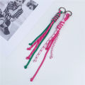 Korean Charm Nyion Handmade Rope Keychain Fashion Bag Pendant Jewelry DiY Sports Styie Couple Bracelet Colorful Pendant Gift. 