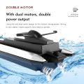 2.4G LSRC-B8 RC High Speed Racing Boat Waterproof Rechargeable Model Electric Radio Remote Control Speedboat Toys for boys 14Y+. 