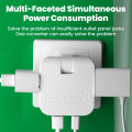 3 in 1 EU/US Power Socket Plug Adapter Foldable US To EU Travel Aadapters Power Converter KR Plug Electrical Socket AC Outlet.