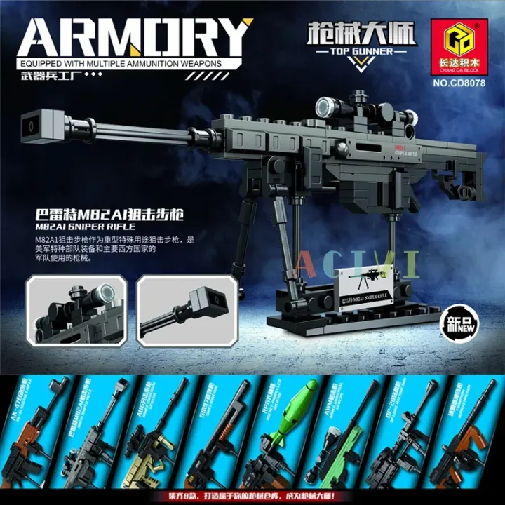 Technical%20Building%20Blocks%20toys%20%20AK47%20Revolver%20Submachine%20Sniper%20Barrett%20WW2%20%20%20War%20SWAT%20Weapon%20Model%20%20for%20children%20-%20Image%204