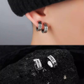 Stainless Steel Norwegian Viking Rune Hoop Earrings For Men Woman Unisex Punk Huggie Round Hoops Religious Earring Clips Jewelry.