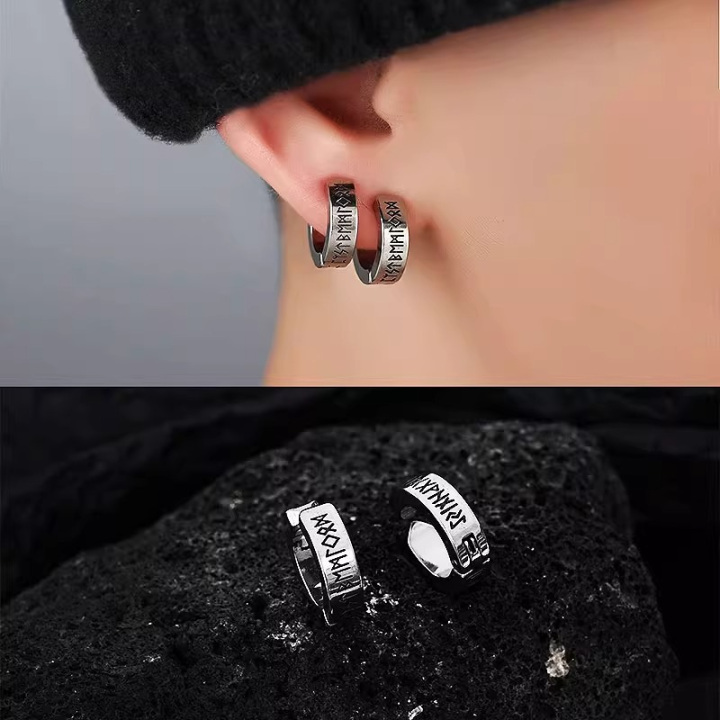 Stainless%20Steel%20Norwegian%20Viking%20Rune%20Hoop%20Earrings%20For%20Men%20Woman%20Unisex%20Punk%20Huggie%20Round%20Hoops%20Religious%20Earring%20Clips%20Jewelry%20-%20Image%203