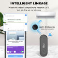 1/2PCS New WIFI Temperature and Humidity Sensor IP65 Outdoor Waterproof Tuya APP  Hygrometer Thermometer Support Alexa . 