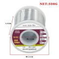 100/200/300/500G Tin Wire  Soldering Wire with Flux  Melt Rosin Core Solder Roll No-clean Electrical Repair Solder For Soldering. 