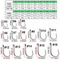 100 Pcs Iseama Carp Fishing Hook Offset Circle Hook Single Fly Fishing Jig Hook Barbed sea Fishhook Tackle Accessories.