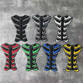 Universal Fuel Tank Sticker for Motorcycle Tank Pad 3D Fish Bone Mat Oil Gas Tank Motorcycle Cover Decal Decoration. 