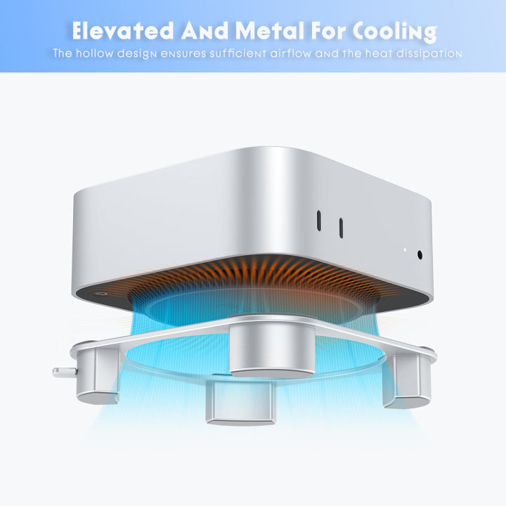 Aluminum%20Stand%20for%20Mac%20Mini%20M4/M4%20Pro:%20Cooling%20Holder%20with%20Power%20Button%20Access%20&%20Anti-Slip%20Design%20-%20Image%202