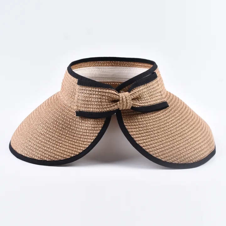 Summer%20Empty%20Top%20Straw%20Hat%20For%20Women%20Foldable%20Wide%20Large%20Brim%20Bowknot%20%20Sun%20Hat%20Travel%20Beach%20UV%20Protection%20Caps%20-%20Image%206