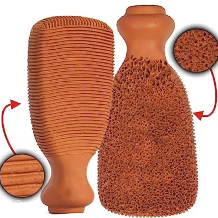 Pair of two Pumice Clay Stone for feet scrubs