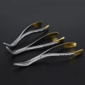 Dental Root Fragment Tooth Extraction Forceps Pliers Instrument Dentist Curved Maxillary Mandibular Tool.