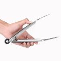BBQ Grill Tongs Salad Steak Spaghetti Candy Charcoal Meat Stainless Steel Camping Barbecue Kitchen Frying Food Clips Clamp. 