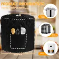 1/3Pcs Kitchen Pressure Pot Dust Cover Washable Air Fryer Cover with Pocket 31x33 cm Foldable Electric Pressure Cooker Covers. 