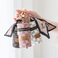 New Leather Luxury Jewelry Bucket Lipstick Bag Keychain Exquisite Personality Storage Bag Pendant Accessories Key Ring Gift. 