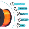 TPU 3D Printer Flexible Filament  250g 1.75mm Length 80M. 