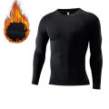 New Winter Warm Men Fleece Thermal Undershirts Long Johns Underwear Set Compression Tights Fitness Sports Tracksuit Set Shirt.