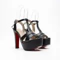 Mellowco 4.5-inch high heel platform shoes call me Camellia 18-9620. 