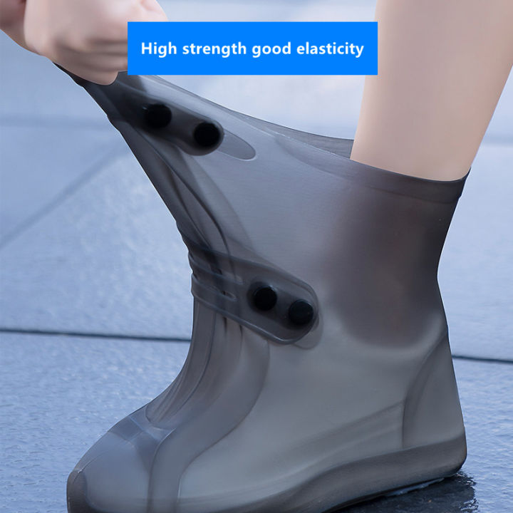 Rain Boot Covers Waterproof Anti Slip Shoe Cover Cubre Zapatos Para La Lluvia De Silicona Cubierta Ipermeable Para Lluvia XXL