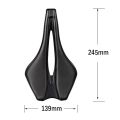Bicycle Saddle Carbon Rail Ultralight Road/MTB Bike Saddles 245x139mm.