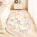 VIKAMA Beautiful Garden Cute Rabbit Carpet Bedroom Bedside Blanket Soft Floor Mat Rug Live Room Doormat Welcome Mat Home Decorat. 