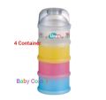 Linco 4 stackable  Milk Powder Container-Multicolor. 
