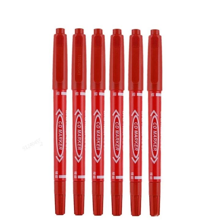 6/12pc%20Set%20Waterproof%20Oily%20Color%20Double%20Tip%20Permanent%20Markers%20Fine%20Tip%20Thick%20Tip%20Black%20Ink%20Drawing%20Pens%20Supplies%20Stationer%20-%20Image%207