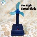 solar dc table fan 12 volt plastic body stand table fan. 