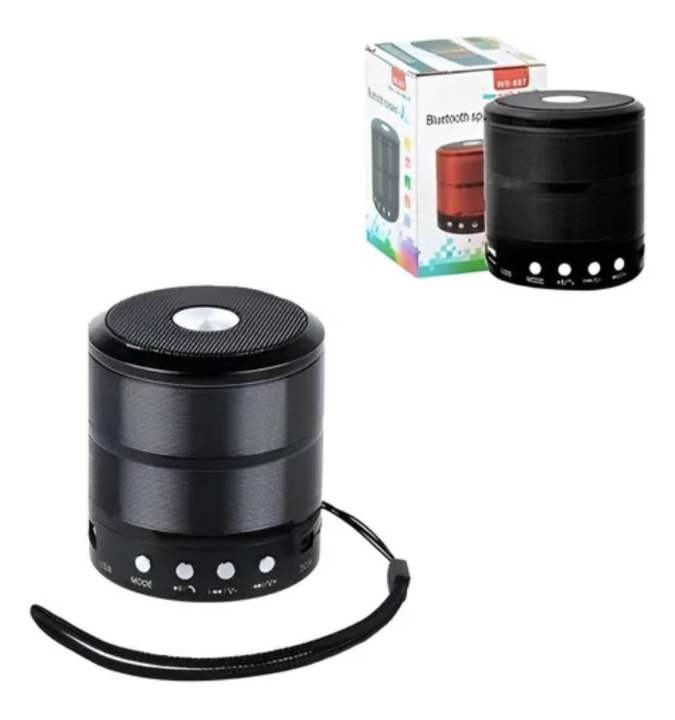 WS 887 Wireless Bluetooth Speaker TF, USB, FM, AUX Portable Music Mini ...