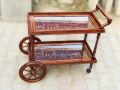 Wooden Tea Trolley 2 step chiniyoti sheesham wood. 