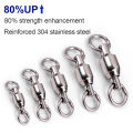 9KM 10pack Ball Bearing Swivel Heavy Duty Trolling Swivel Stainless Steel Fishing Connector for Slow Pitch Jigging.