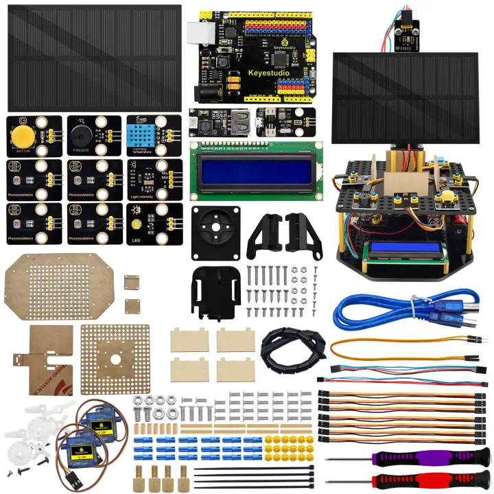 Keyestudio%20Solar%20Panel%20Tracking%20Kit%20Tracker%20System%20Electronic%20Kit%20For%20Arduino%20UNO%20Kit%20Kids%20Programming%20Toys%20W/1602%20LCD%20Display%20-%20Image%203