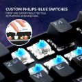 P-H-I-L-I-P-S G404 ESPORTS Mechanical Gaming Keyboard RGB Blue Switch Rainbow Light  SPK8404 USB Wired Keyboard. 
