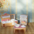 24Pcs Style Brown Miniature DollhouseFurniture Accessory Kids Toy Cute Kawaii Pink Kitchen Cooking Things For Girl . 
