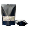 Pack of 25 pcs black standup pouch,  ziplock standup pouch bags black color for Food, Coffee, Tea, Dried Fruit, Powder, Nuts, Snack,  Seed,etc. 