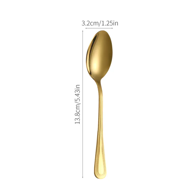 4/8/12PCS%20Stainless%20steel%20mirror%20Light%20Gold%20dessert%20spoon%20Coffee%20spoon%20suitable%20for%20hotel%20restaurant%20home%20kitchen%20-%20Image%206