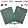 Executive Single Date Diary for the year 2026. 