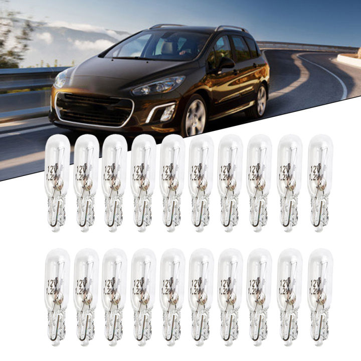 20pcs%20T5%20286%2012V%201.2W%20Car%20Dashboard%20Light%20Bulb%20Quartz%20Glass%20Instrument%20Panel%20Bulb%20Wedge%20Bulbs%20Universal%20-%20Image%205