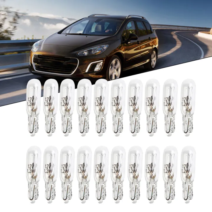 20pcs%20T5%20286%2012V%201.2W%20Car%20Dashboard%20Light%20Bulb%20Quartz%20Glass%20Instrument%20Panel%20Bulb%20Wedge%20Bulbs%20Universal%20-%20Image%205
