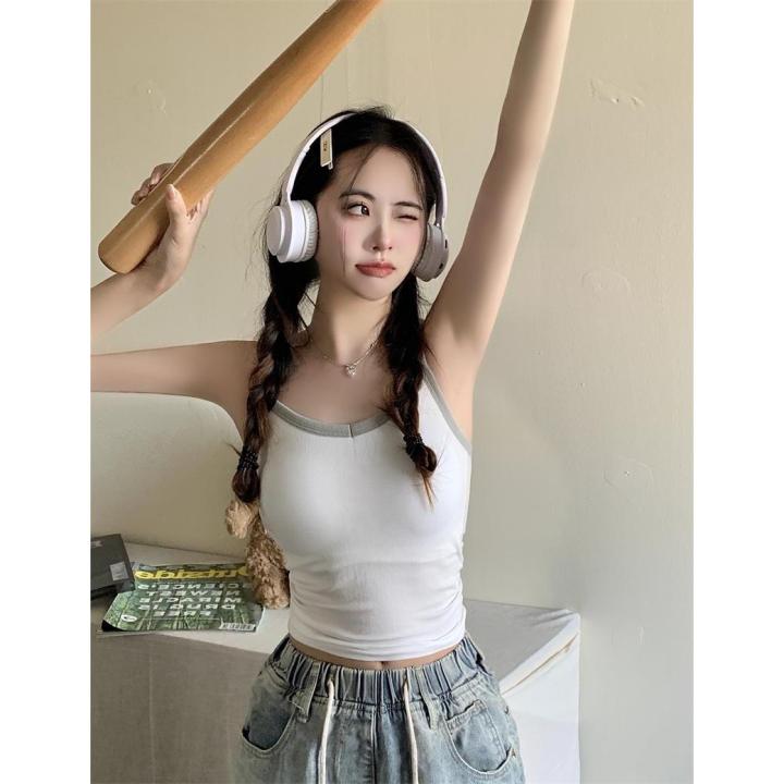 Mimi%20&%20didi.%20Korean-style%20short-sleeved%20strap%20cropped%20vest%20waistcoat%20slim%20fit%20chest%20sling%20vest%20#%20x2025%20-%20Image%203