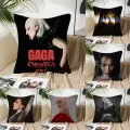 Hot Singer Lady Gaga Disease Pillow Case Square Pillow Bedroom Sofa LeisureComfort Cushion Car Living Room Home Decoration 40X40. 