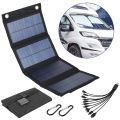 4 fold 100W Foldable solar panel 20w/h portable solar panels Fast charger USB 5V DC Full time solar panel mobile power supply.