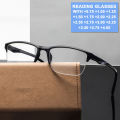 Square Reading Glasses Ultralight Half Frame Presbyopic Eyeglasses Men Women +0.25 0.5 0.75 1 1.25 1.5 1.75 2 2.25 2.5 2.75 3.0. 