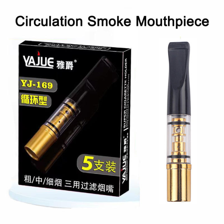 5Pcs/set Acrylic Multifunction Cigarette filter Popular Tar Filtration