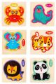 3 piece Wooden Puzzles for Toddlers 3 Years Animal Vehicle Jigsaw Puzzle Educational Kids Puzzles Toys Montessori Learning Jigsaw Toy. 