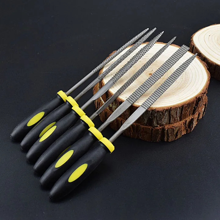 Wood Rasp Set 6pcs Carpenter 5x140mm File Carving Tools Double Riffler ...